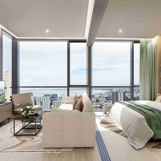 Once Wongamat, Односпальная квартира - 54 м²